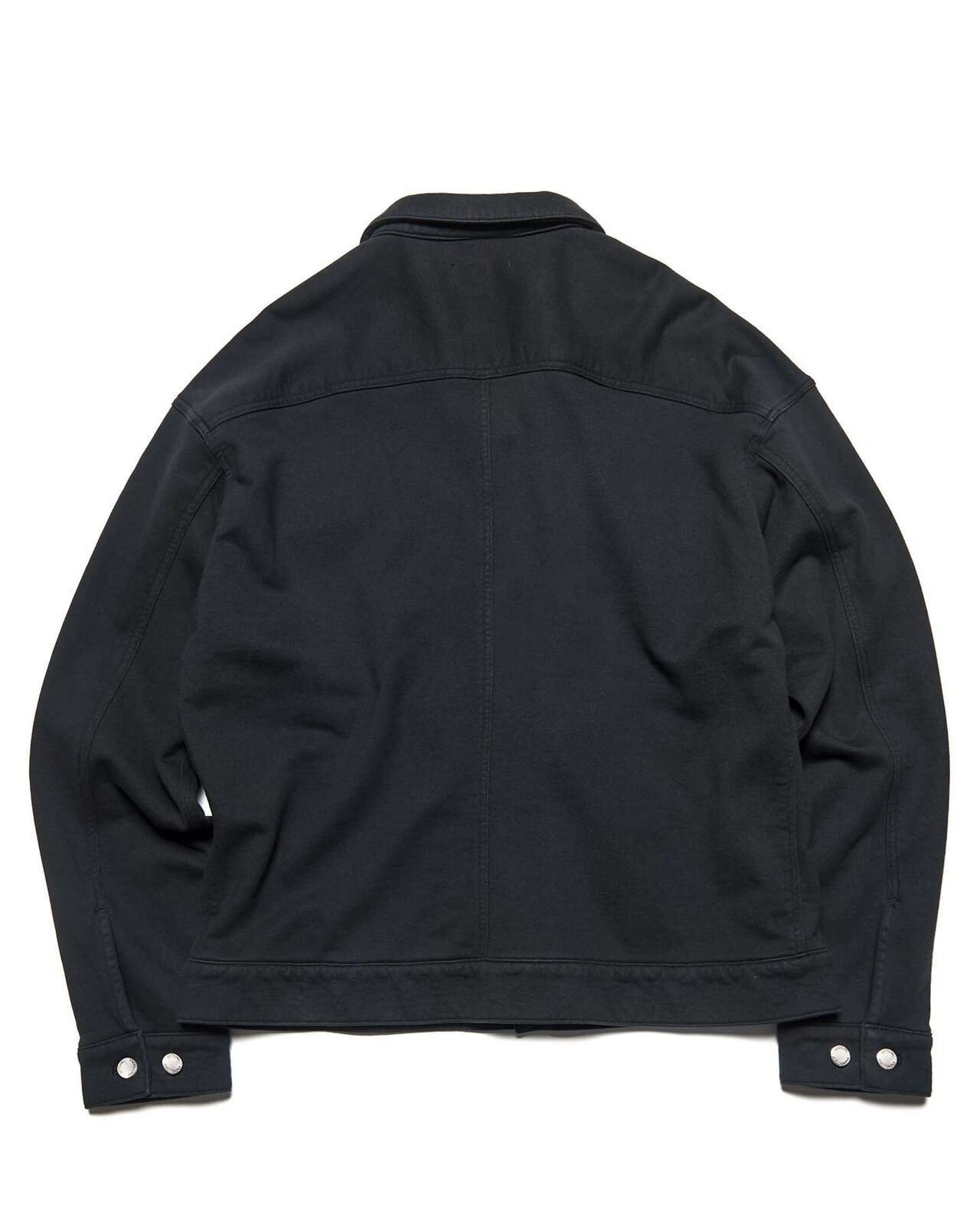 SWEAT TRUCKER JACKET,BLACK, large image number 1