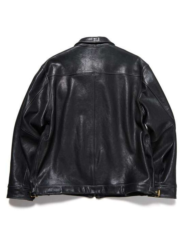 LEATHER BLOUSON,BLACK, medium image number 1