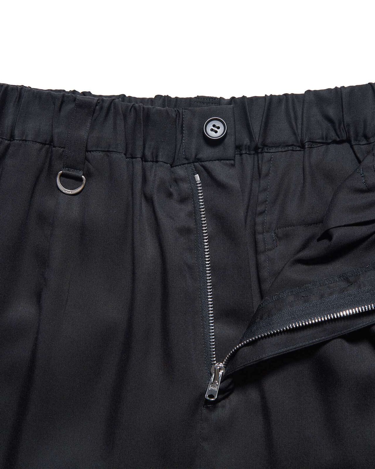 DRAPE TAPERED BOLD PANTS,BLACK, large image number 2