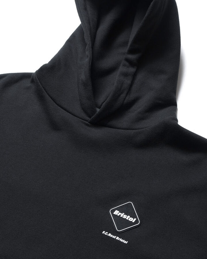 PANEL BAGGY SWEAT HOODIE,BLACK, medium image number 2