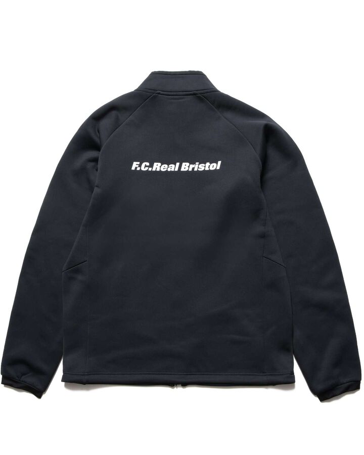 STRETCH FLEECE STAND COLLAR BLOUSON,BLACK, medium image number 1