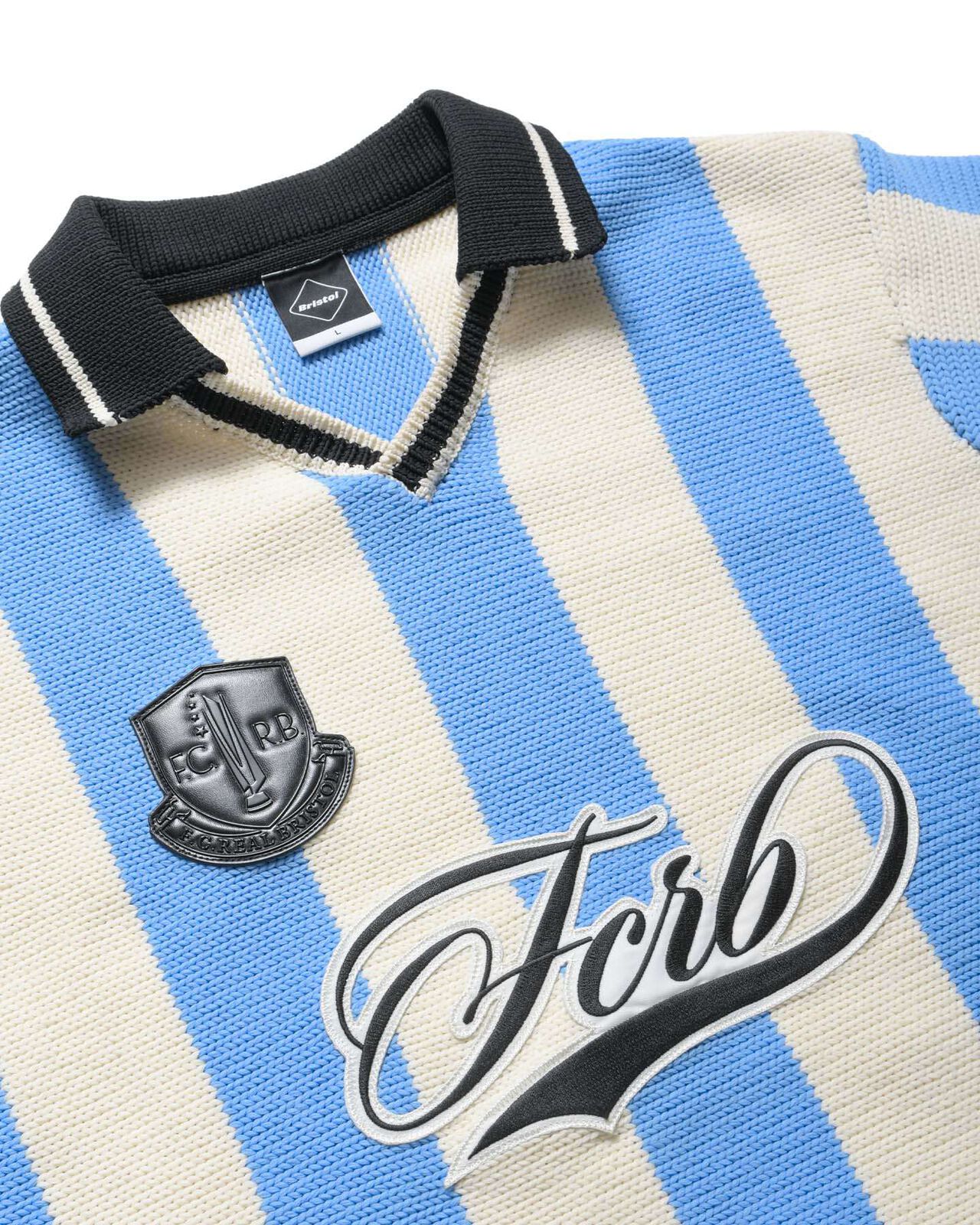 STRIPE KNIT SHIRT,LIGHT BLUE, large image number 2