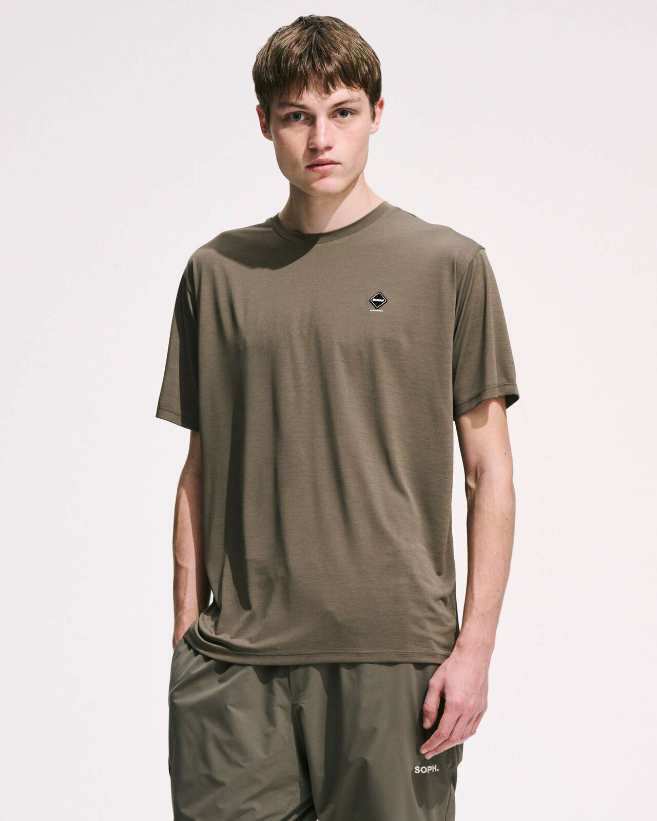 REFLECTIVE LOGO TECH DRY S/S TEE,BROWN, large image number 4