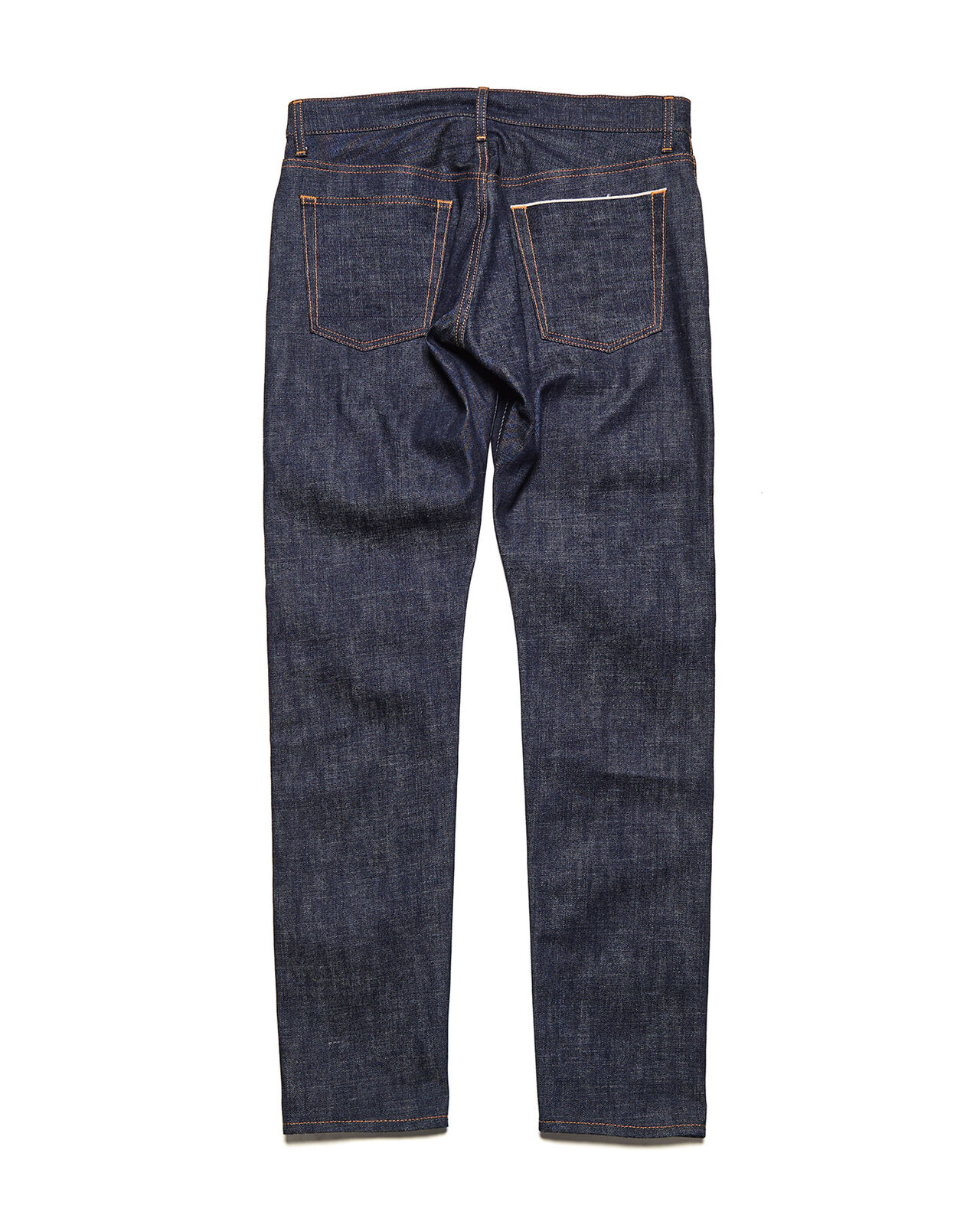 RIGID DENIM TAPERED-FIT JEANS,INDIGO, large image number 1