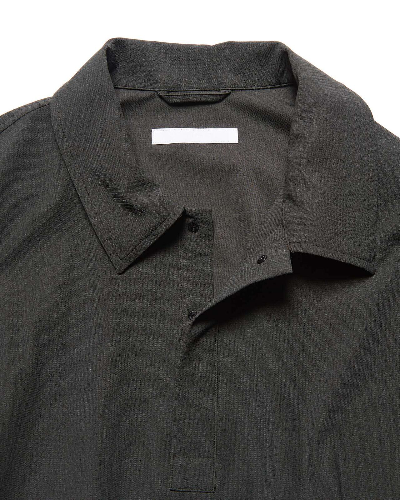 4-WAY STRETCH L/S POLO SHIRT,CHARCOAL GRAY, large image number 2