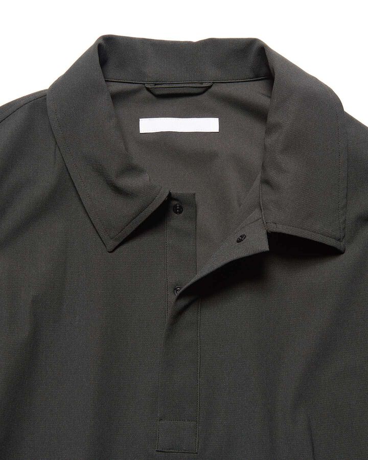 4-WAY STRETCH L/S POLO SHIRT,CHARCOAL GRAY, medium image number 2