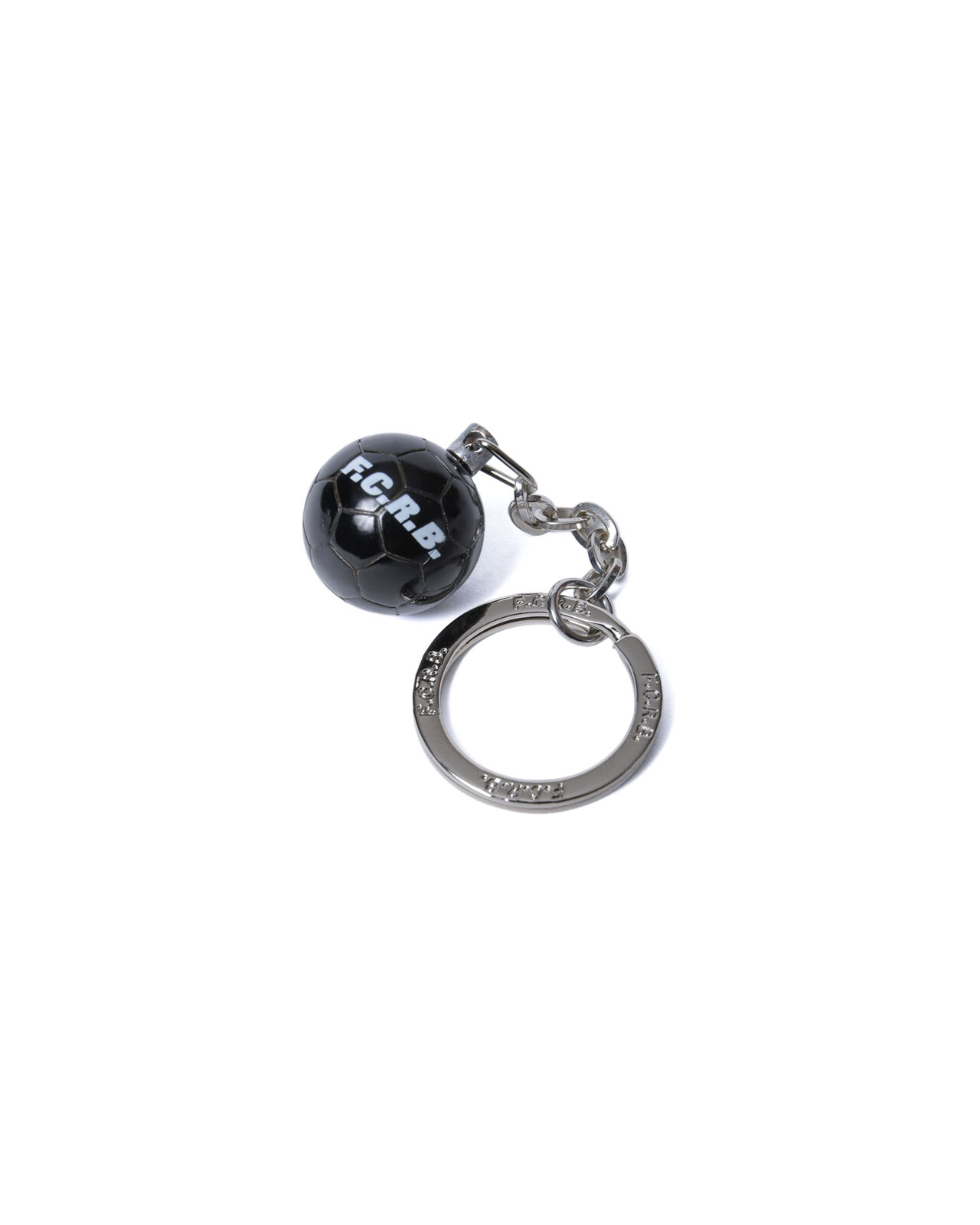 SOCCER BALL KEYCHAIN,BLACK, large image number 1
