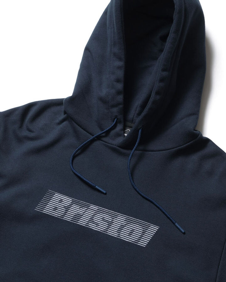 EFFECT LINE LOGO TEAM SWEAT HOODIE,NAVY, medium image number 2