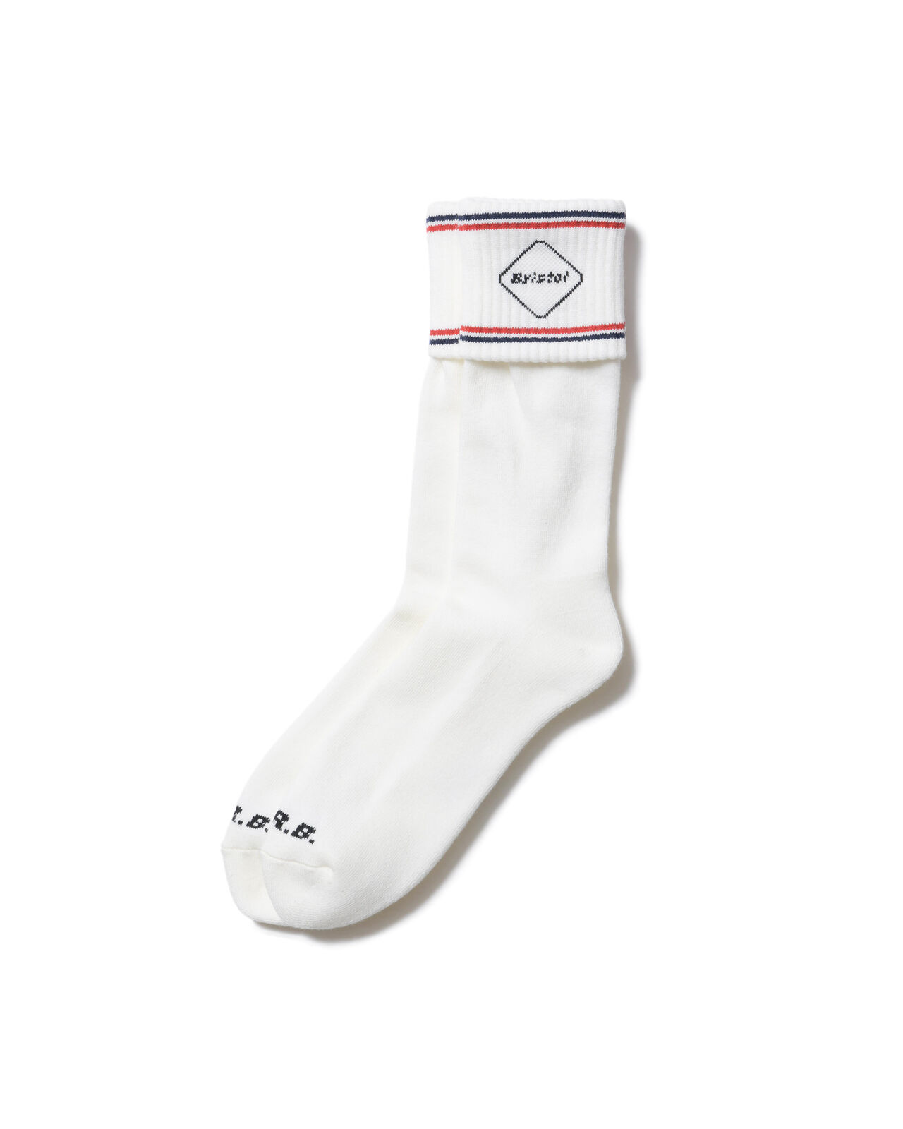 EMBLEM CUFF SOCKS,WHITE, large image number 0