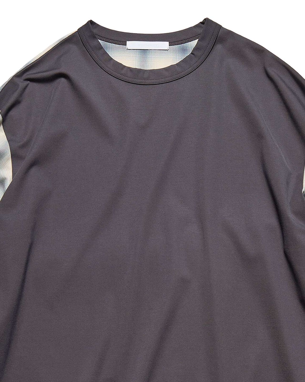 FABRIC-MIX L/S TOP,OFF WHITE, large image number 2