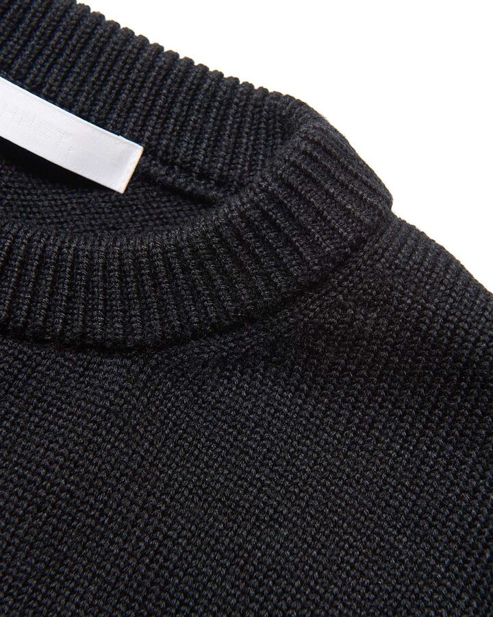 STAR JACQUARD SWEATER,BLACK, medium image number 3