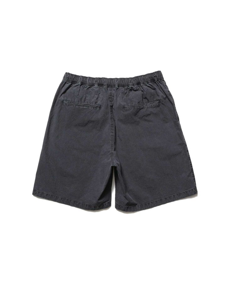 WASHED CRISP DENIM EASY SHORTS,BLACK, medium image number 1