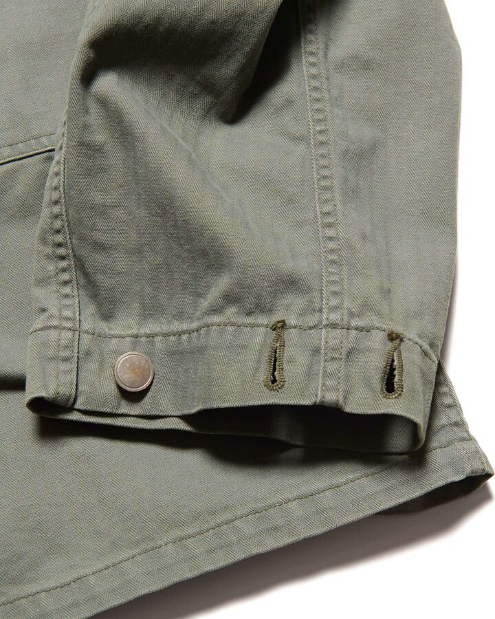 DAMAGED MILITARY BLOUSON,KHAKI, medium image number 4