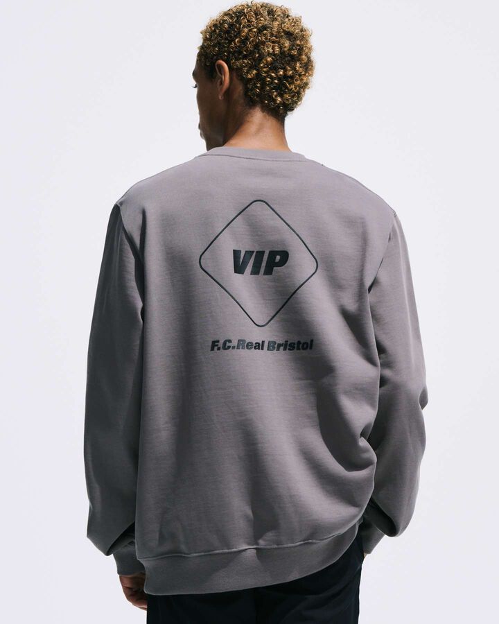 V.I.P CREWNECK SWEAT,GRAY, medium image number 4