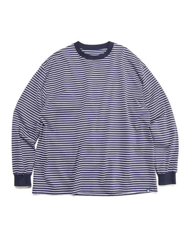 BORDER L/S TEE,NAVY, medium image number 0