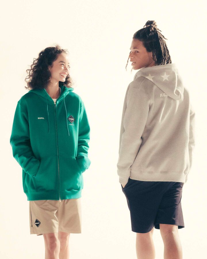 5-STAR ZIP-UP SWEAT HOODIE,PINK, medium image number 4