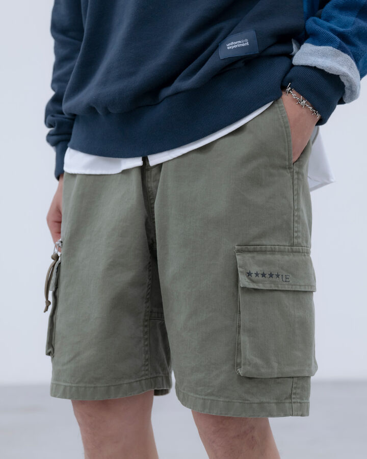 MILITARY FIELD CARGO SHORTS,KHAKI, medium image number 7