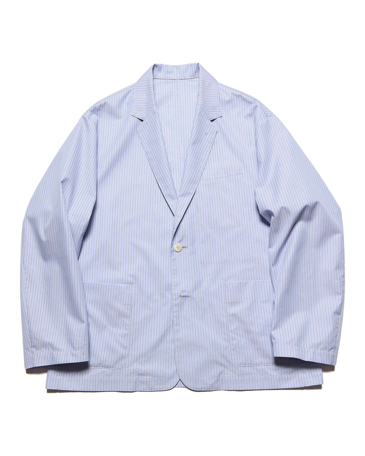 BROADCLOTH WIDE EASY JACKET,LIGHT BLUE, large image number 0