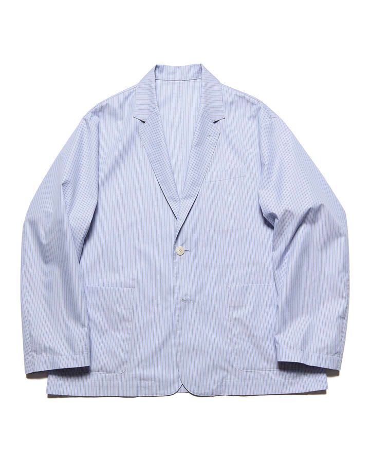 BROADCLOTH WIDE EASY JACKET,LIGHT BLUE, medium