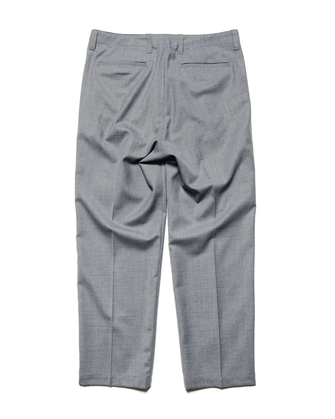STRETCH WOOL SIDE POCKET TAPERED PANTS,GRAY, large image number 2