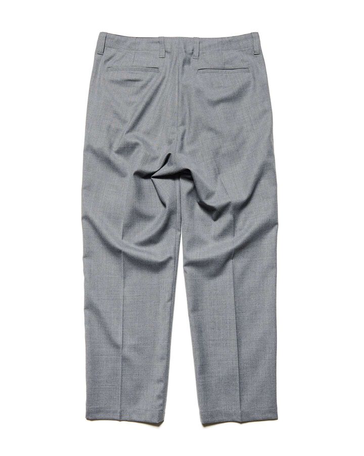 STRETCH WOOL SIDE POCKET TAPERED PANTS,GRAY, medium image number 2