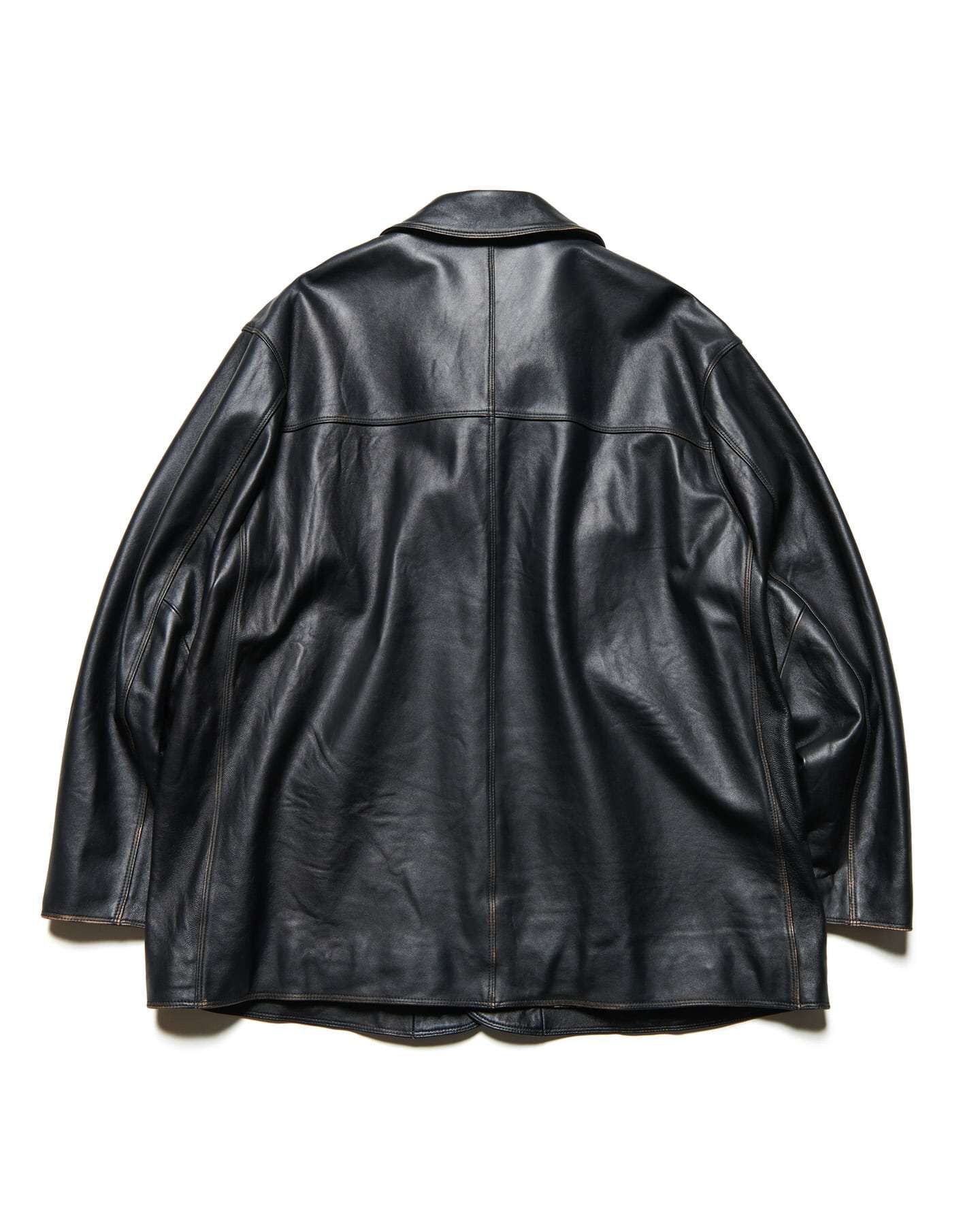 LEATHER CAR COAT