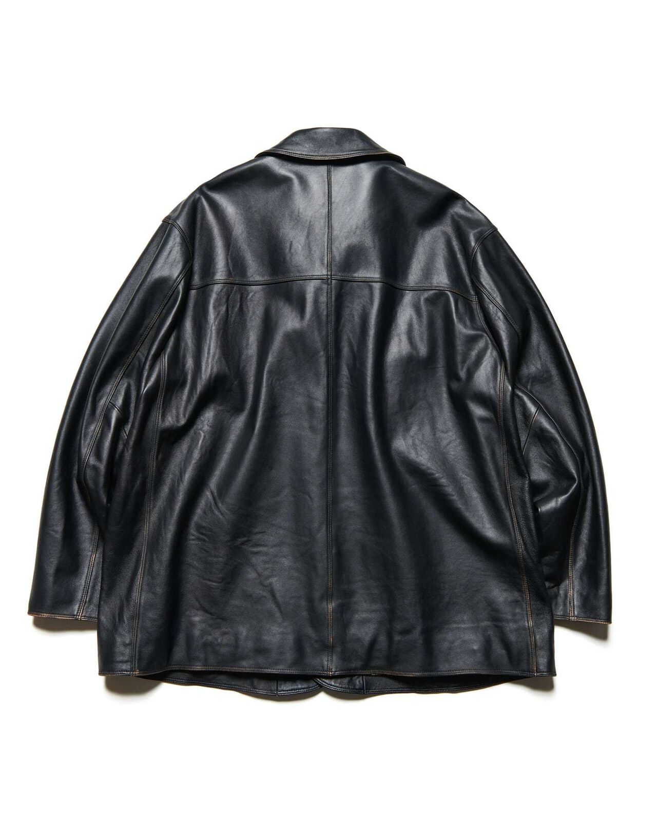 LEATHER CAR COAT,BLACK, large image number 1