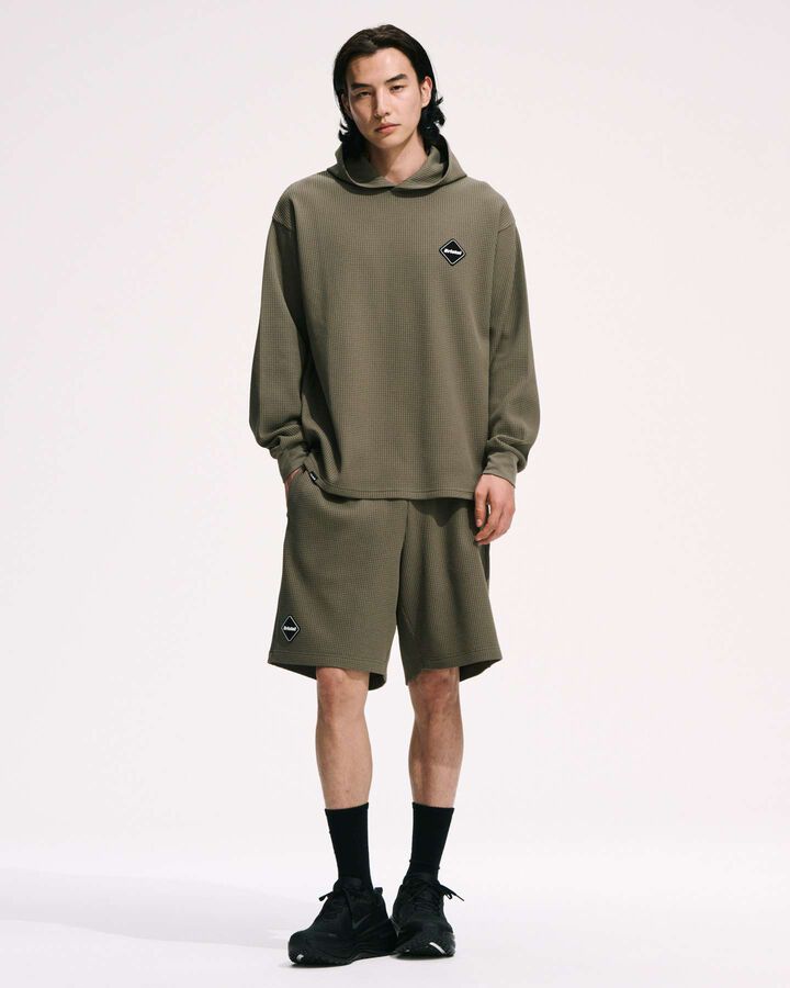 TECH WAFFLE LOUNGE SHORTS,GREIGE, medium image number 8