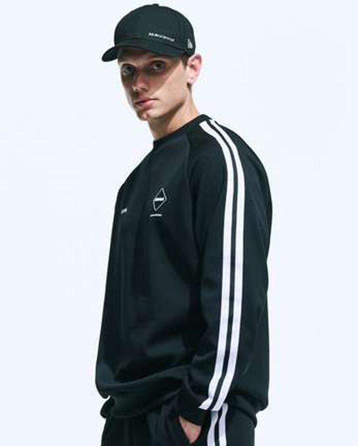TRAINING TRACK CREWNECK TOP,OFF WHITE, medium image number 5