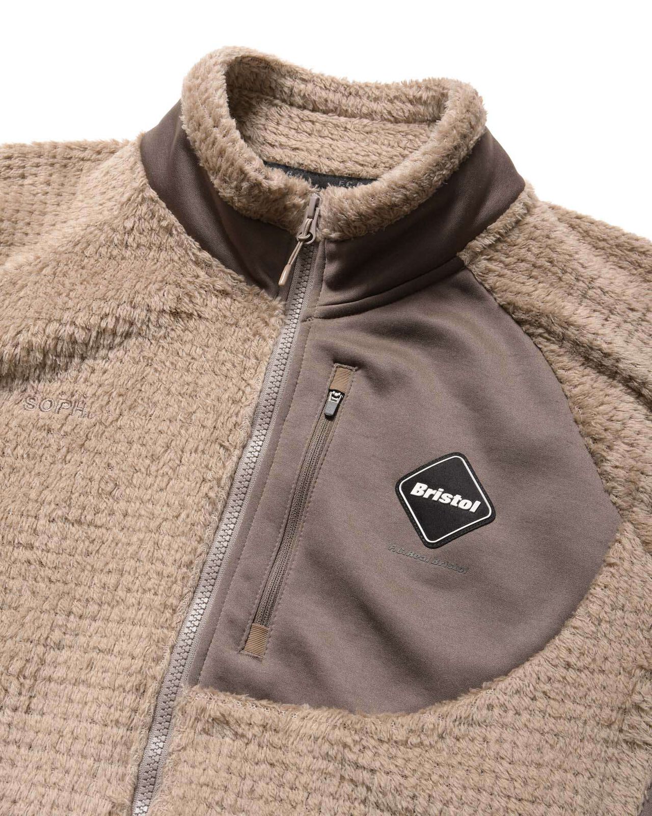 HYBRID FLEECE BLOUSON,BEIGE, large image number 2
