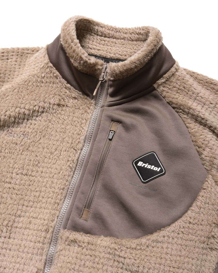 HYBRID FLEECE BLOUSON,BEIGE, medium image number 2