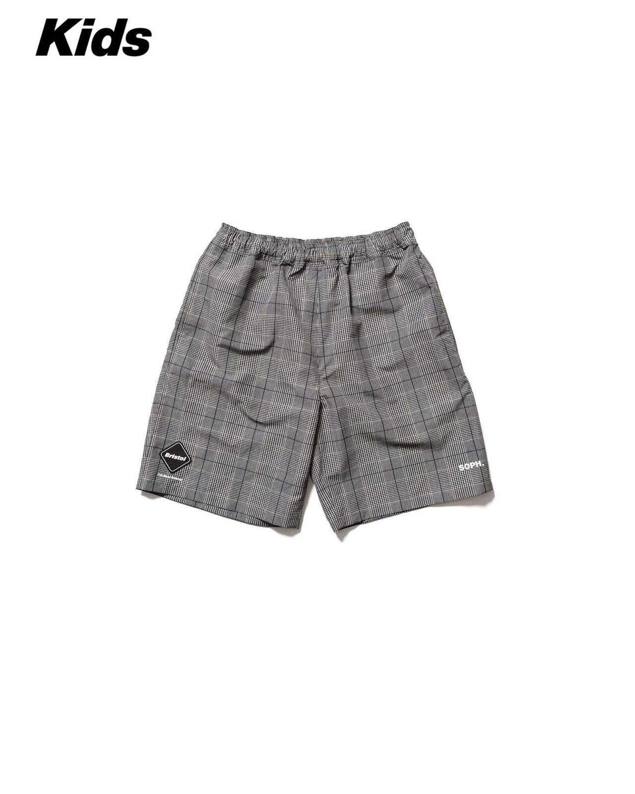 PLAID PRACTICE SHORTS,GRAY, large image number 0
