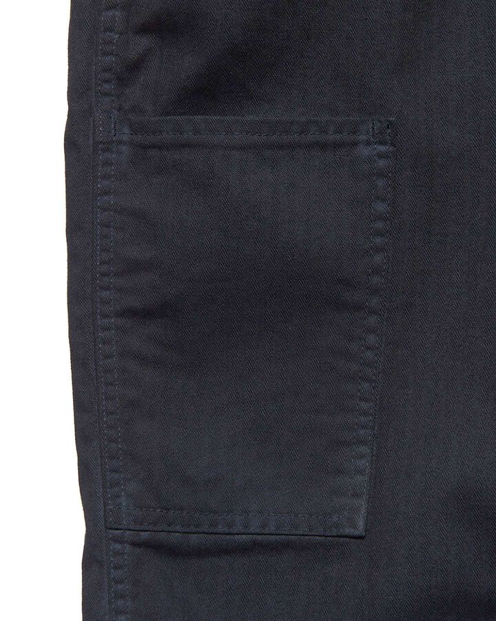 DAMAGED WIDE CROPPED PANTS,BLACK, medium image number 3