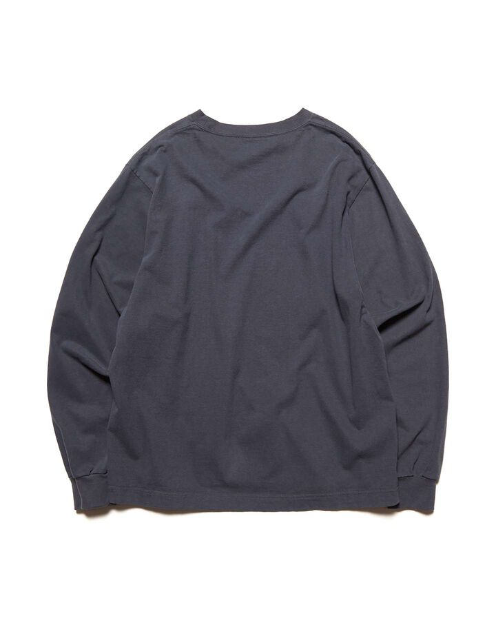 VINTAGE LOGO L/S WIDE TEE,CHARCOAL GRAY, medium image number 1