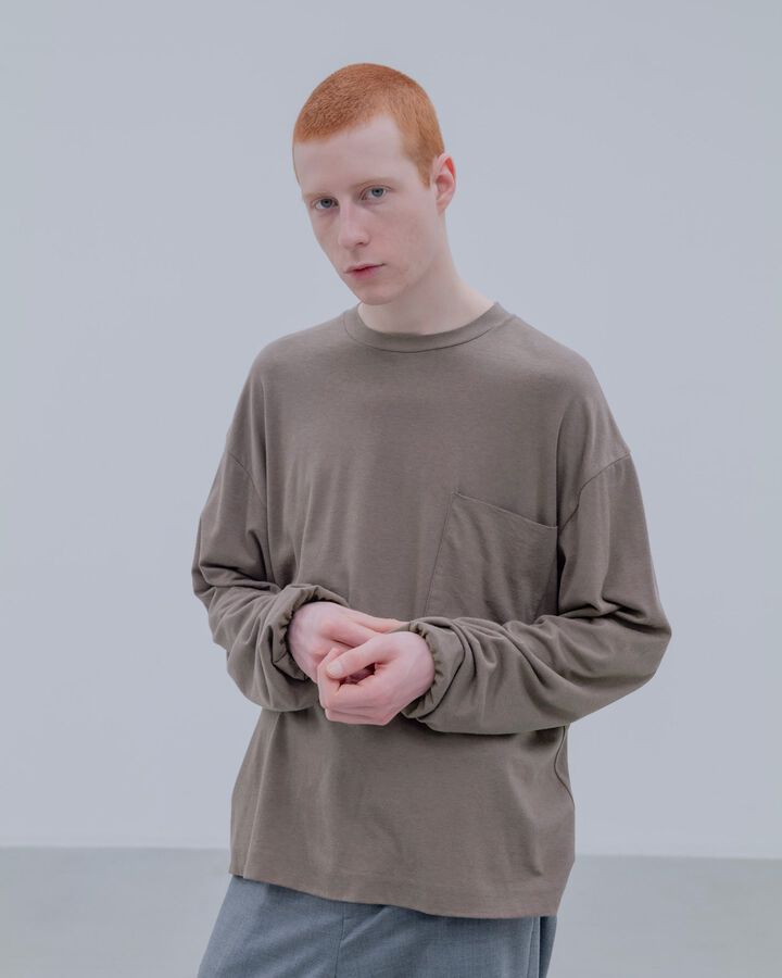 IN-SEWING L/S TEE,WHITE, medium image number 4