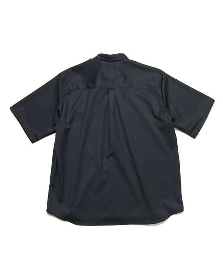 SUMMER STRETCH WOOL S/S SHIRT,BLACK, medium image number 1