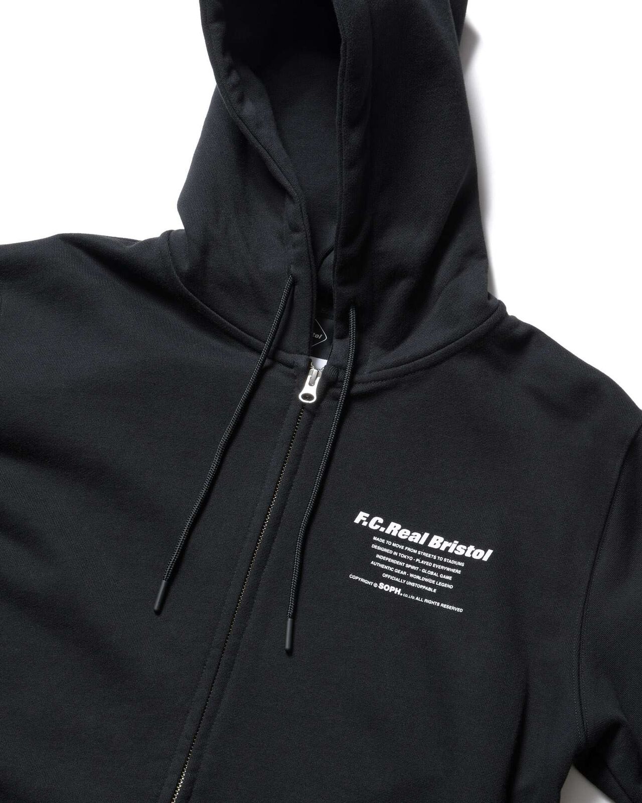SPIRIT ZIP-UP SWEAT HOODIE,BLACK, large image number 2