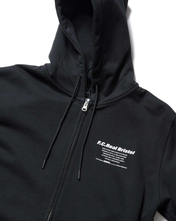 SPIRIT ZIP-UP SWEAT HOODIE,BLACK, medium image number 2