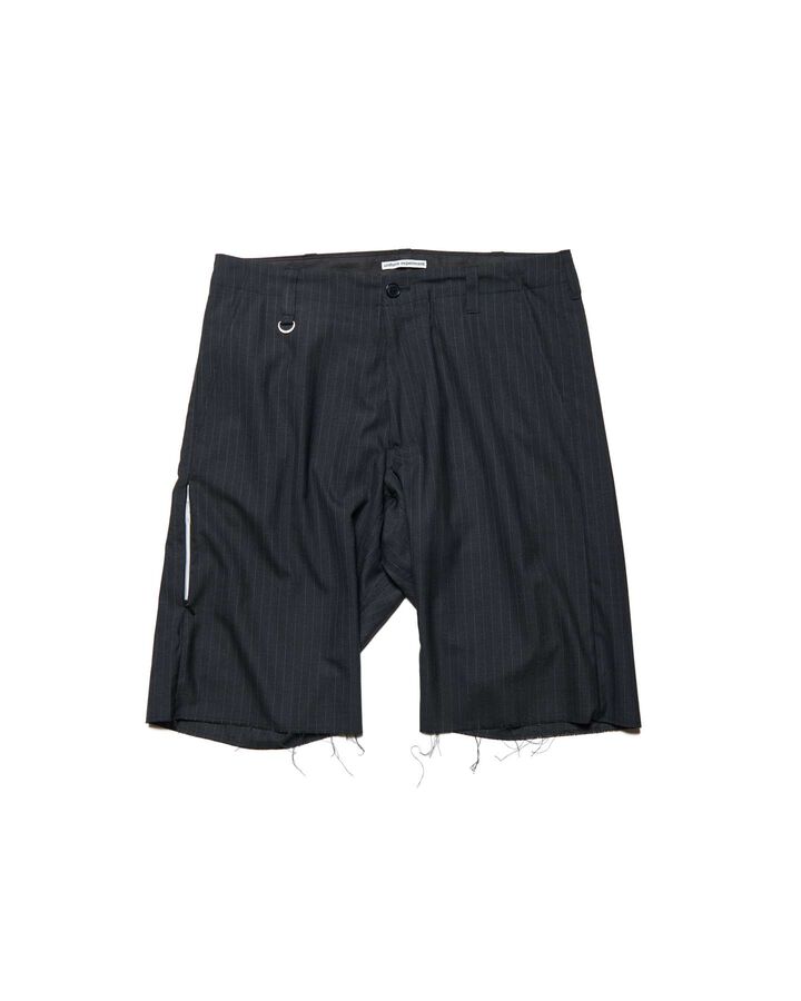 STRETCH WOOL CUT-OFF SHORTS,A, medium