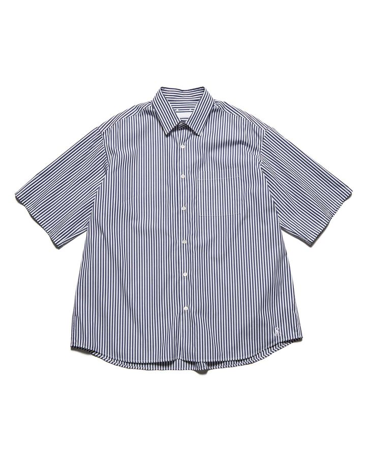 SUVIN GIZA RELAX-FIT S/S SHIRT,NAVY, medium