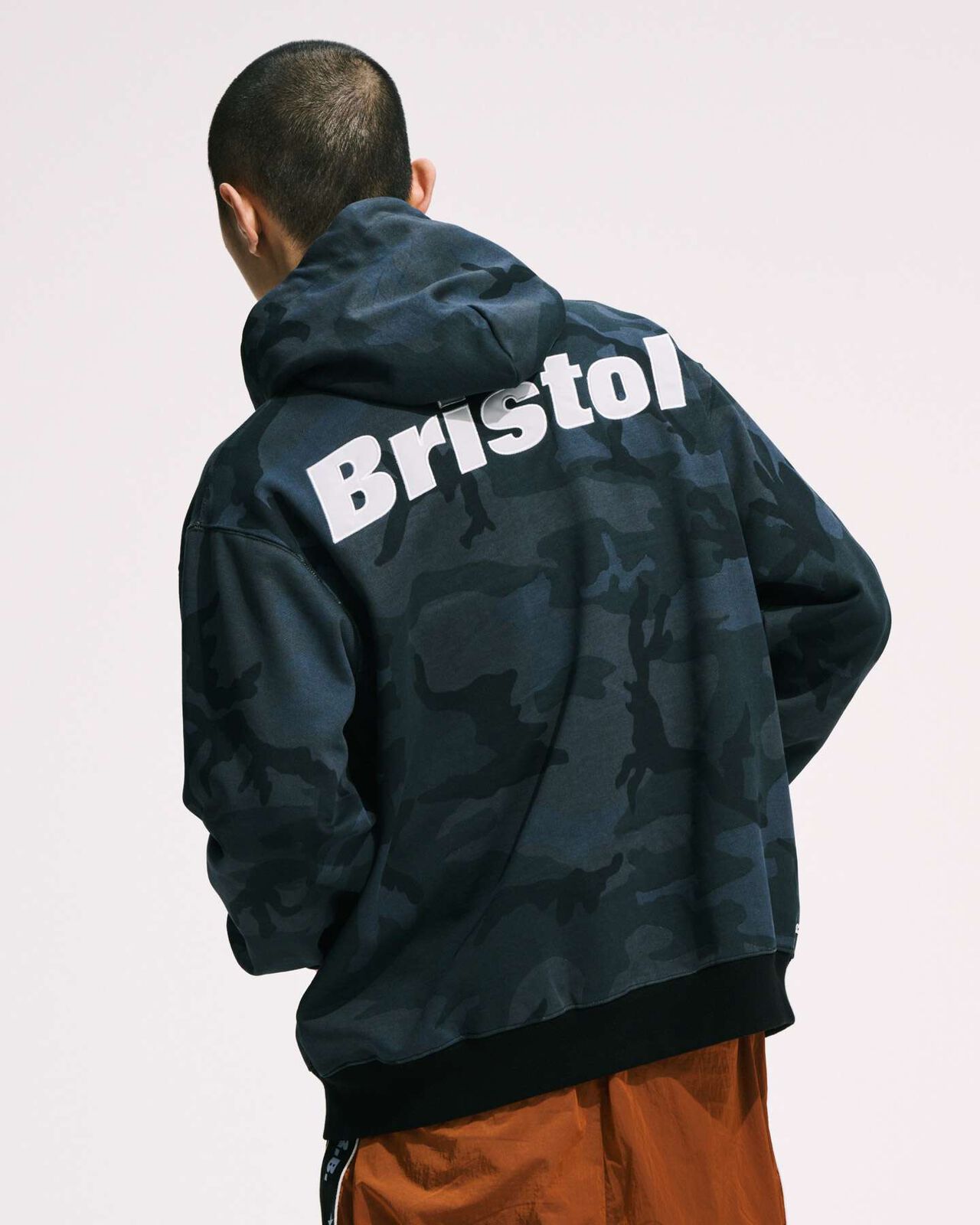 BRISTOL BAGGY SWEAT HOODIE,CAMOUFLAGE, large image number 5