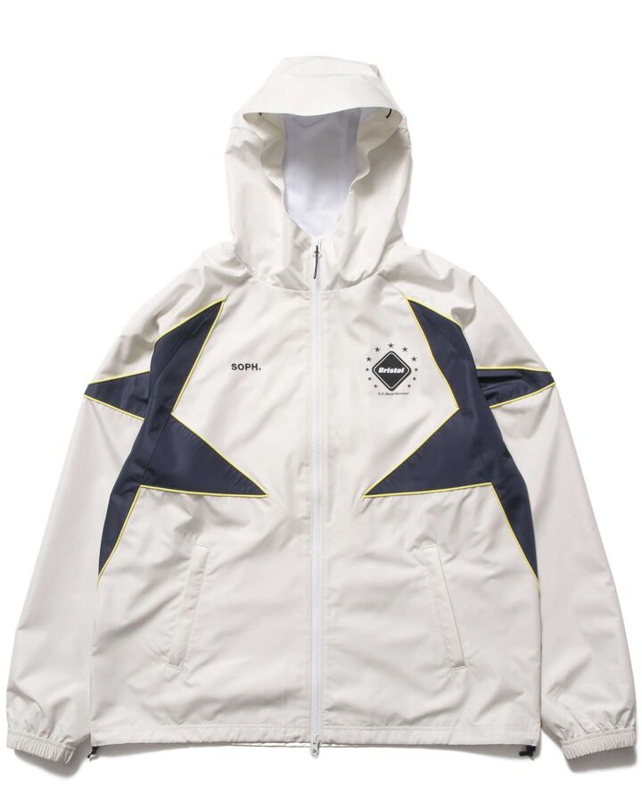 STAR WARM-UP JACKET,OFF WHITE, medium