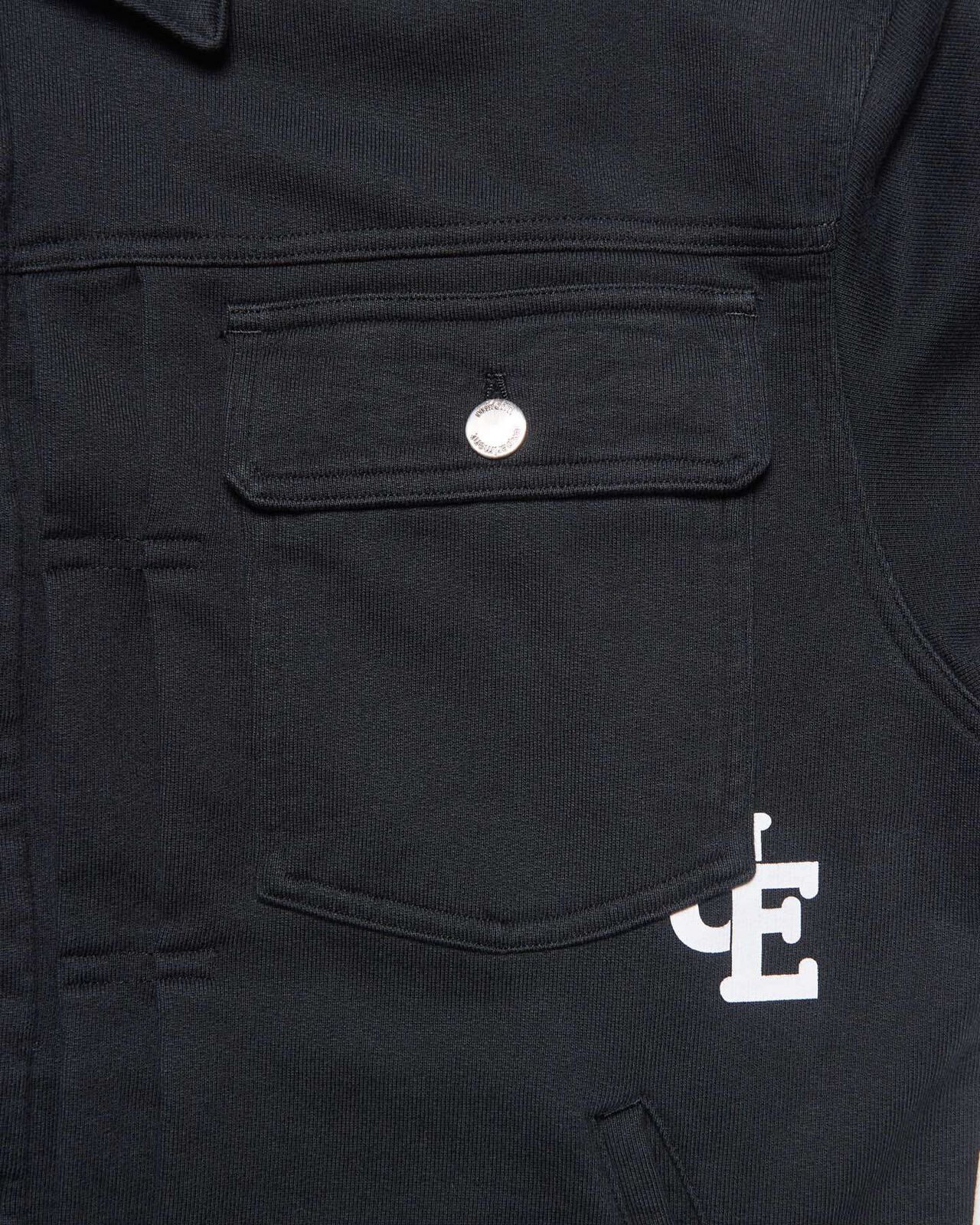 SWEAT TRUCKER JACKET,BLACK, large image number 3
