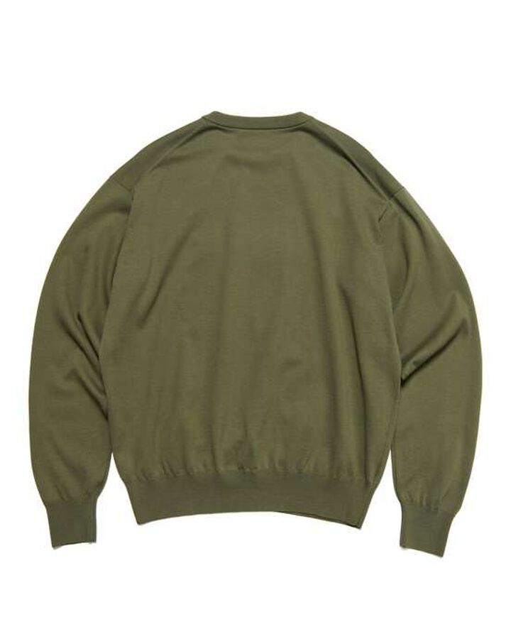 SPN WAPPEN CREWNECK KNIT,KHAKI, medium image number 1