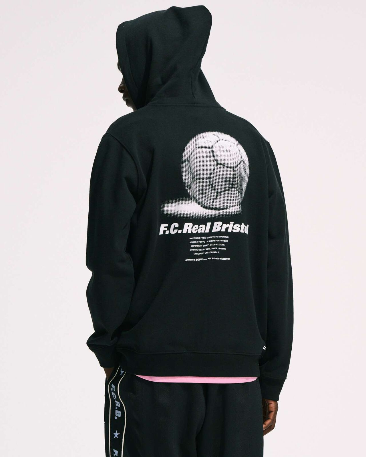 SPIRIT ZIP-UP SWEAT HOODIE,BLACK, large image number 3