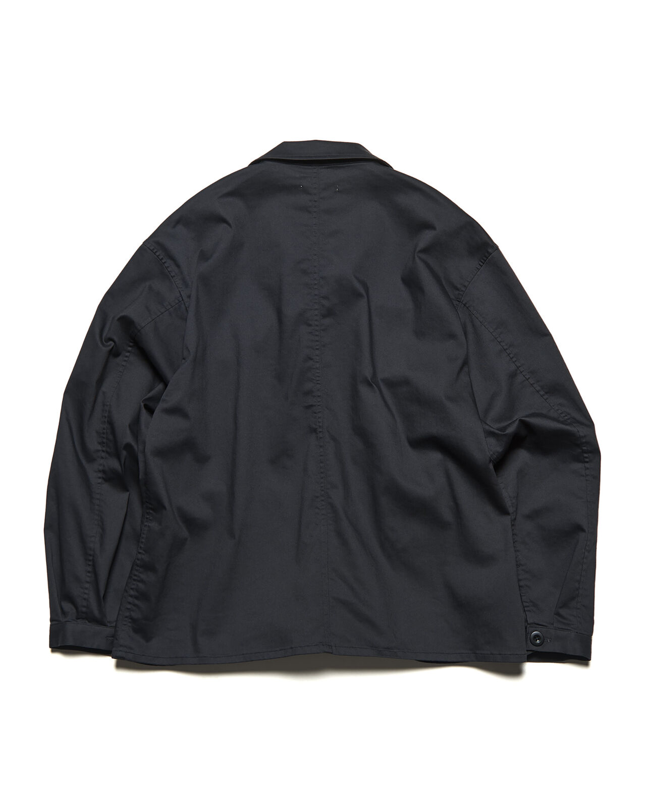 STRETCH TWILL FATIGUE SHIRT,BLACK, large image number 1