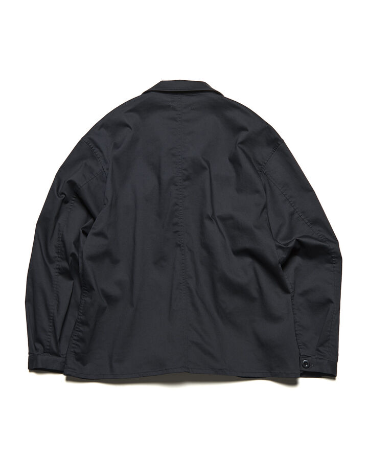 STRETCH TWILL FATIGUE SHIRT,BLACK, medium image number 1