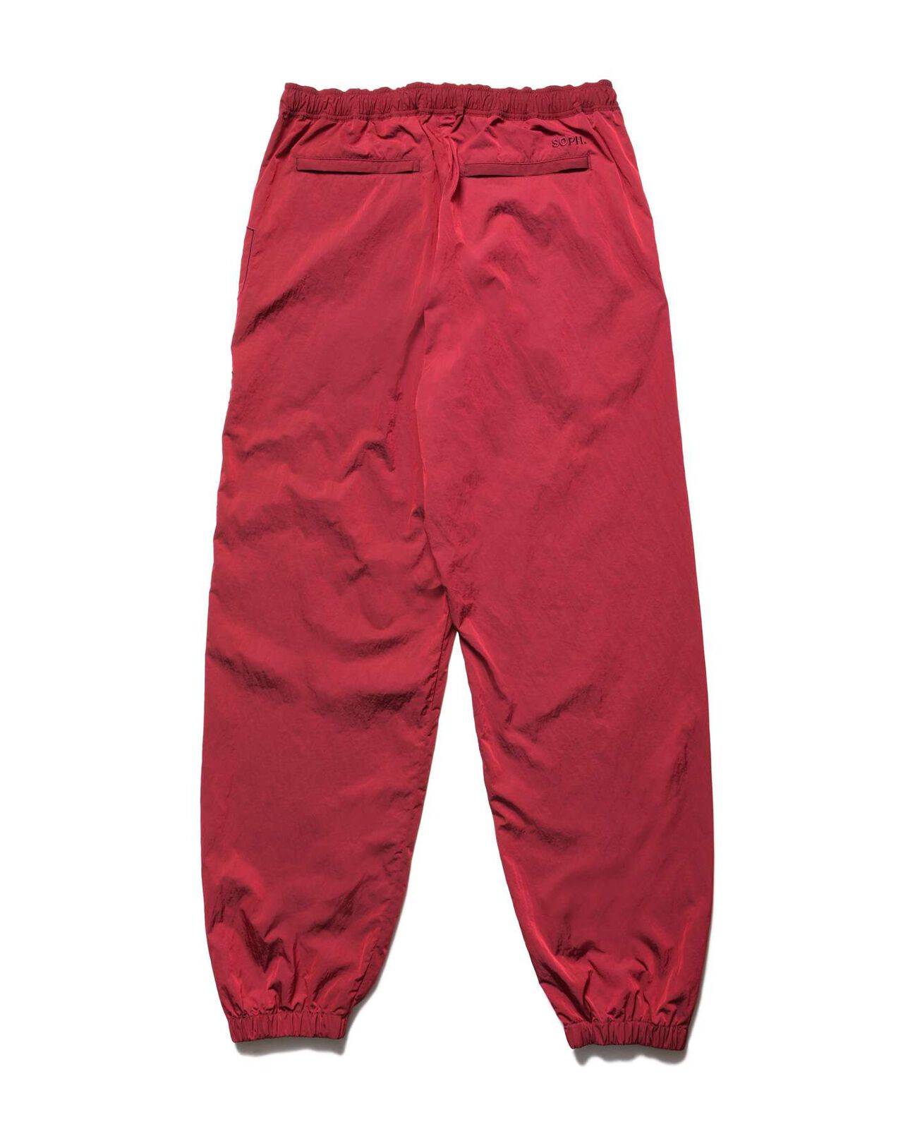 BIG LOGO NYLON EASY PANTS,RED, large image number 1