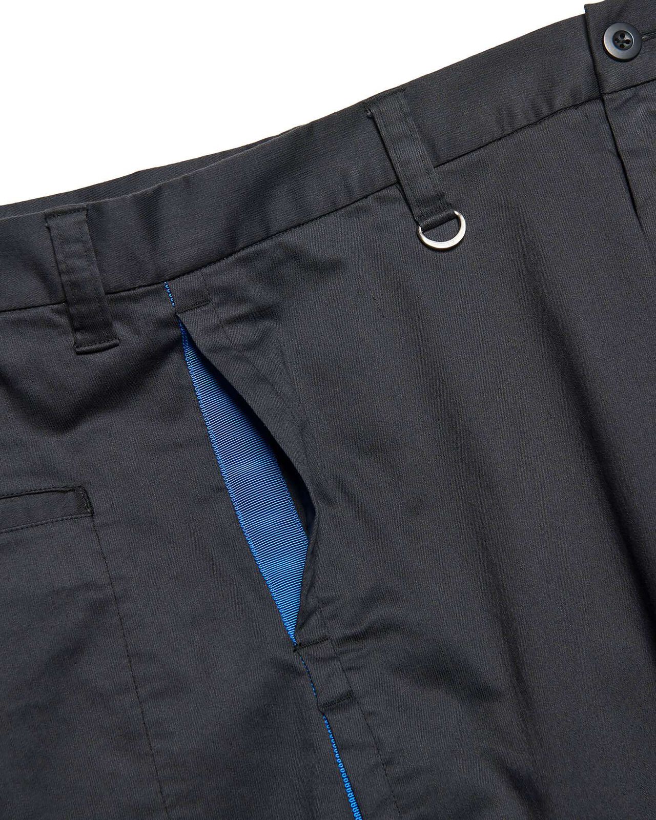 STRETCH TWILL SIDE TAPE PANTS,BLACK, large image number 3