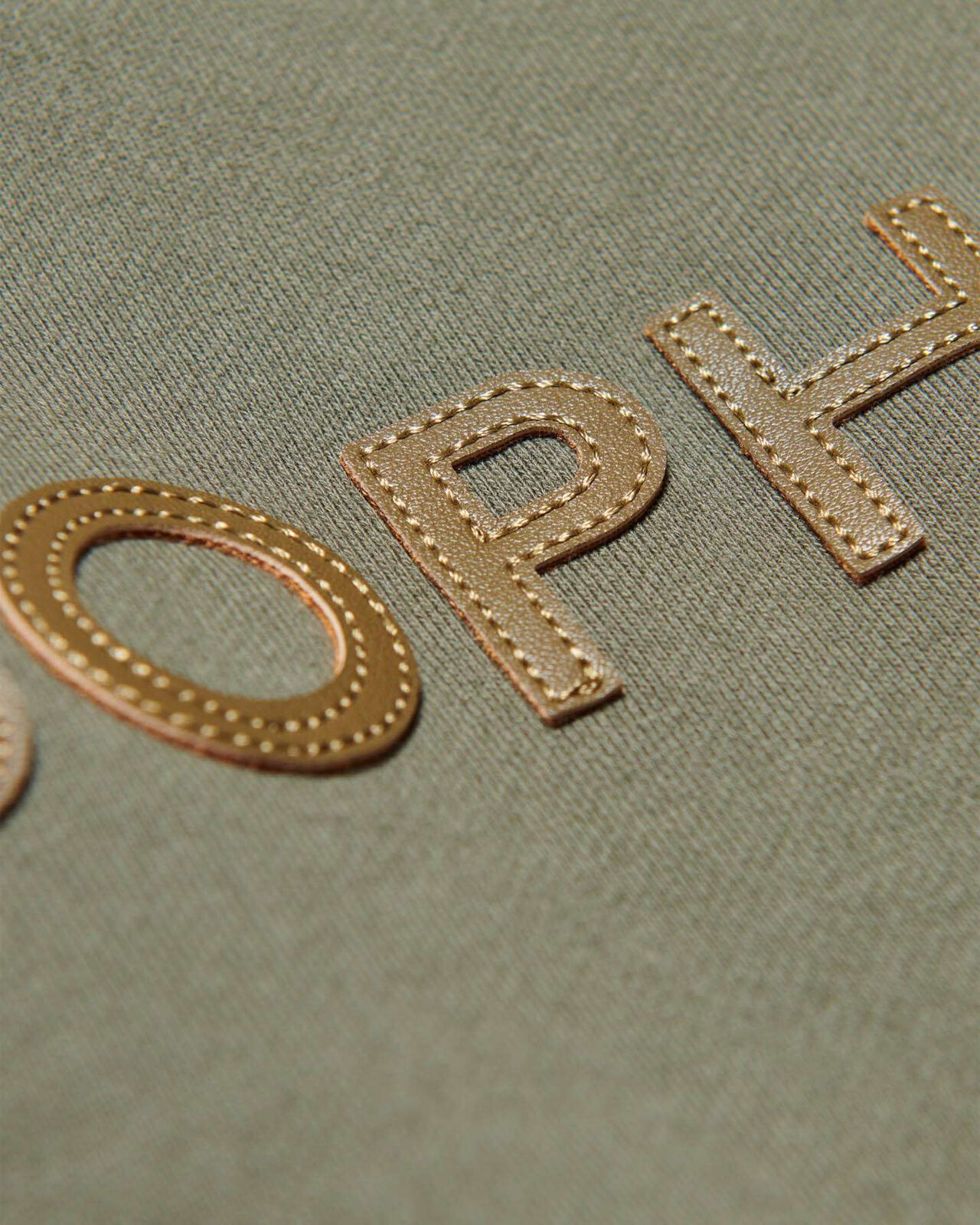 LOGO PATCH HOODIE,KHAKI, large image number 2